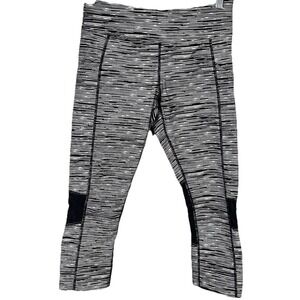 Calvin Klein Performance Quick Dry Leggings Gray Heather Cropped Size Medium